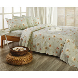 WhiteEgg Σετ Σεντόνια Μονά Βαμβακερά 175x270 Romance RO35-2