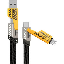 Awei CL-226 Καλώδιο γρήγορης φόρτισης USB/ Type-C σε Type-C/ Lightning 1m