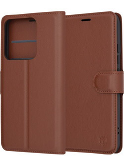 Techsuit Leather Folio - θήκη για Xiaomi 14 - Καφέ