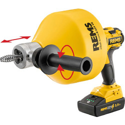 REMS Mini-Cobra S 22V VE Set Συσκευή καθαρισμού σωλήνων μπαταρίας 170027