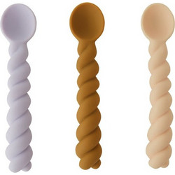 OYOY Mellow Σετ Κουτάλια Σιλικόνης Beige 3τμχ