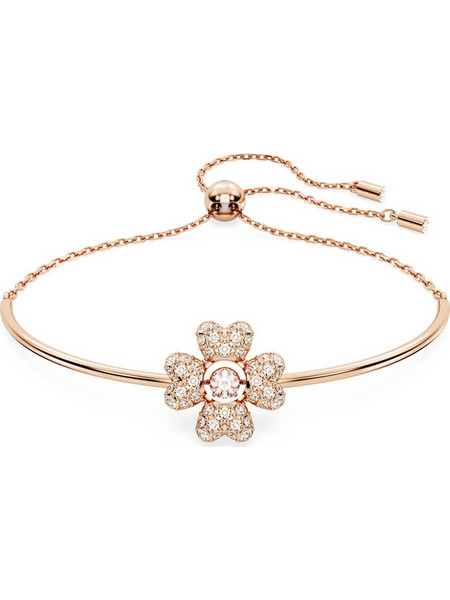 Swarovski Γυναικείο Βραχιόλι Αλυσίδα Ροζ Χρυσό Επιχρυσωμένο 5674487