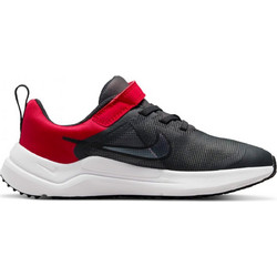 Nike Downshifter 12 Παιδικά Αθλητικά Παπούτσια για Τρέξιμο Μαύρα Κόκκινα DM4193-001