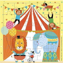 Ευχετήρια Κάρτα Με Παζλ Pictura Circus Animals 16x16cm 21357