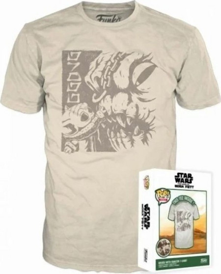 Funko Boxed Tee: Disney Star Wars The Book of Boba Fett - Grogu with Rancor (M)