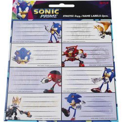 Gim Σχολικές Ετικέτες - Name Labels SONIC Σετ 16τμχ 775-40146