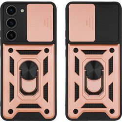 Θήκη Ring Armor CamPro Sonique για Samsung Galaxy S23 Ροζ Χρυσό - Sonique - Ροζ Χρυσό - Galaxy S23 - Θήκες Πλάτης
