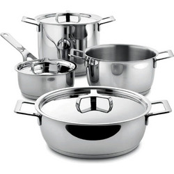 Μαγειρικά Σκεύη Pots & Pan (Σετ 7Τμχ) AJM100S7 Inox Alessi Ανοξείδωτο Ατσάλι