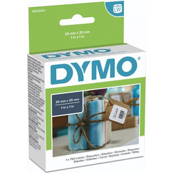 Dymo Square Multipurpose Labels 25 x 25 mm, 750 pcs
