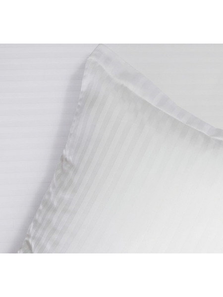 Borea Σεντόνι Υπέρδιπλο Βαμβακερό 240x290 Striped Satin 240TC Λευκό