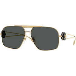 Versace VE2269 100287 Ανδρικά Γυαλιά Ηλίου Aviator Μεταλλικά Χρυσά με Μαύρο Polarized Φακό