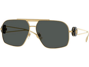 Versace VE2269 100287 Ανδρικά Γυαλιά Ηλίου Aviator Μεταλλικά Χρυσά με Μαύρο Polarized Φακό
