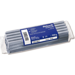 Pelikan Plastilin QualittsKnetmasse grau speziell frellbau (Schule und Industrie) (601492)