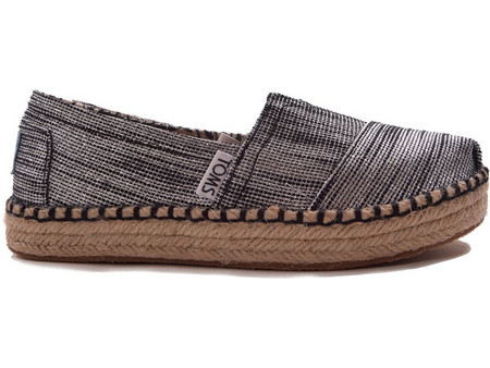 TOMS ΠΑΠΟΥΤΣΙ ΠΑΙΔΙΚΟ BLACK SLUBBY LUREX YT PLATAR ESP 10009788 10009788