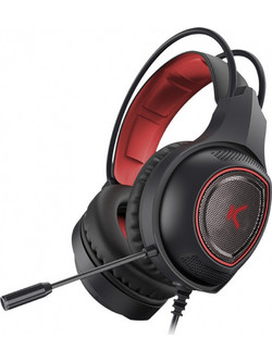 Ksix Drakkar Gaming Headset Over Ear Black Red