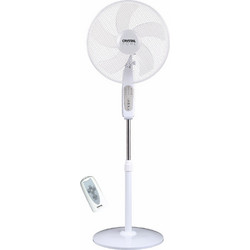 Crystal Home Air Comfort Control 40 Ανεμιστήρας Δαπέδου Ορθοστάτης 45cm 60W με Tηλεχειριστήριο Λευκός