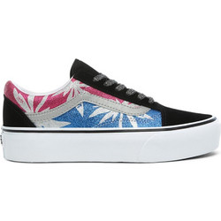 Vans Old Skool Γυναικεία Sneakers Flatforms Μπλε VN0A3B3UTRC