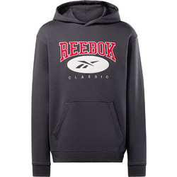 Reebok Ανδρικό Αθλητικό Φούτερ με Κουκούλα Ανθρακί IL8837