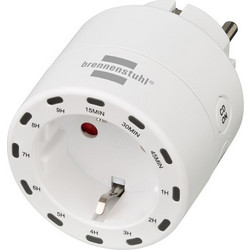 Brennenstuhl Πρίζα με Χρονοδιακόπτη 12 Βημάτων Countdown Timer Socket Outlet for Indoor Use - Άσπρο