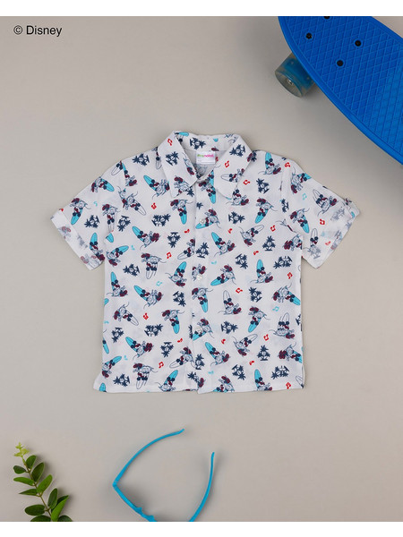 βρεφικό πουκάμισο λευκό mickey για αγόρι
