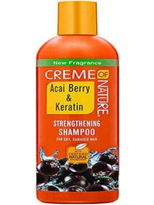 Creme of Nature Acai Berry & Keratin Σαμπουάν Κερατίνης για Επανόρθωση για Ξηρά & Ταλαιπωρημένα Μαλλιά 354ml