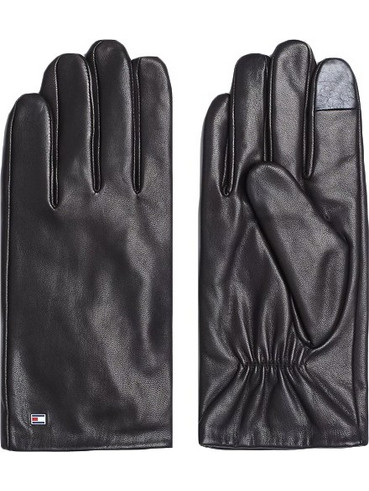 LEATHER ESSENTIAL FLAG GLOVES MEN TOMMY HILFIGER