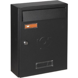 Γραμματοκιβώτιο Viometal Αθήνα 801 Μαύρο 33x10x26cm