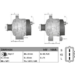 Denso Γεννήτρια - DAN1434