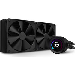 NZXT Kraken Elite 280 Black Υδρόψυξη CPU 140mm για Socket 115x / AM4 / TR4 / 1200 / sTRX4 / 1700 / AM5