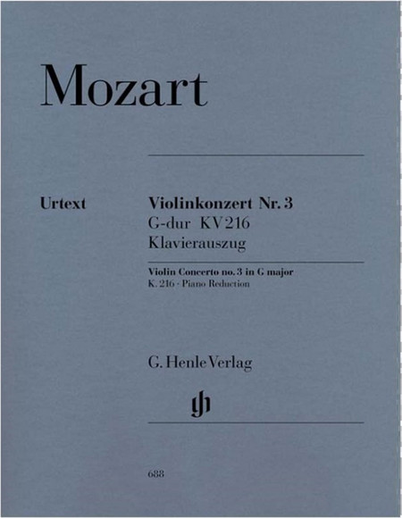 G. Henle Verlag W.A. Mozart - Violin Concerto No. 3 in G Major, K 216 / Εκδόσεις Henle Verlag- Urtext