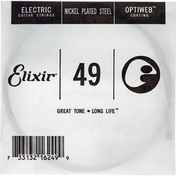 Elixir Strings NPL049 Nanoweb Χορδή Ηλεκτρικής Κιθάρας Nickel Plated Steel 49"