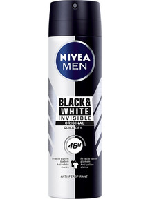 Nivea Invisible For Black & White Ανδρικό Αποσμητικό Spray 48h 150ml