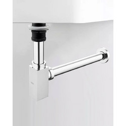 Naron Μεταλλικό Σιφώνι Νιπτήρα Τετράγωνο NR809011 CHROME