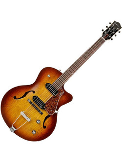 Godin 5th Avenue CW Kingpin II Ηλεκτρική Κιθάρα Hollow με HH Μαγνήτες και Ταστιέρα Rosewood Cognac Burst