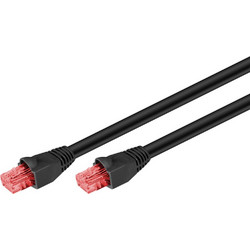 Goobay 55433 καλώδιο δικτύωσης 15 m Cat6 U/UTP (UTP) Μαύρος (Μαύρο)
