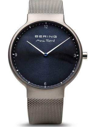 Bering Max Rene Ανδρικό Ρολόι με Ασημί Μεταλλικό Μπρασελέ 15540-077