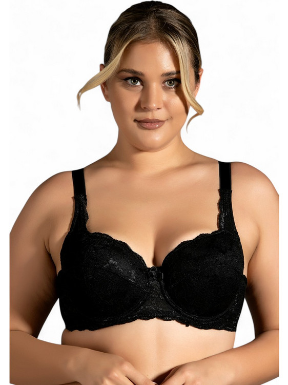 New Bra Lingerie Σουτιέν με Μπανέλα Μαύρο NB8041