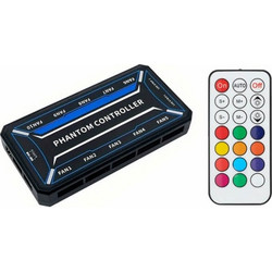 POWERTECH RGB fan controller PCF01-5C με ασύρματο χειριστήριο - 10 connectors PCF01-5C