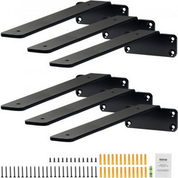 VEVOR Βαρέως Τύπου Βραχίονες Ραφιών, 6τμχ, 10"x4" 160 lbs, Μαύρο Ματ SJZJGBZJYGHW8B1EKV0