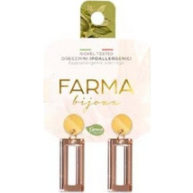 Farma Bijoux Γυναικεία Σκουλαρίκια Κρεμαστά από Ορείχαλκο Ροζ Χρυσό 8058056813572