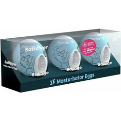 Satisfyer Savage Pocket Egg Αυνανιστήρι 3τμχ