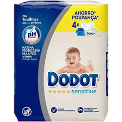 Dodot Sensitive Μωρομάντηλα Χωρίς Οινόπνευμα Άρωμα & Parabens με Χαμομήλι 4x54τμχ