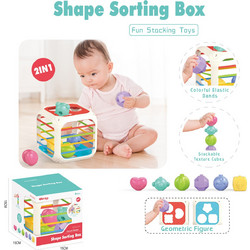 Chipolino Shapes Εκπαιδευτικός Κύβος 7 σε 1 ταξινομητής DIG02460899