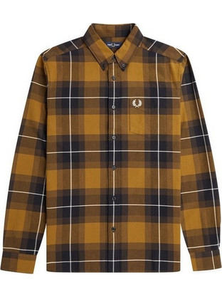 Fred Perry Ανδρικό Πουκάμισο Καρό Μακρυμάνικο M6573-644