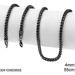 Αλυσίδα Ατσάλινη Ananna Unisex Gunmetal