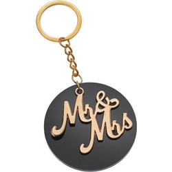 Μπομπονιέρα Γάμου Μπρελόκ Plexiglass με Mr & Mrs ΜΠΛ222107
