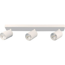 Φωτιστικό τοίχου και οροφής Τριπλό Spot Light GU10 Λευκό LUGO-3 2102360 VITO