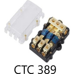 Σετ 3 τμχ. CTC-389 ανταλλακτικές βάσεις ασφαλειών OEM