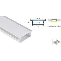 Home Lighting SE-PROL-23 ALUMINIUM PROFILE WITH LACE 2,3*1,0CM FOR 2 LED STRIPS PRICE PER METER 77-50545