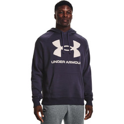 Under Armour Rival Fleece Logo Hoodie Ανδρικό Αθλητικό Φούτερ με Κουκούλα Μπλε 1357093-558